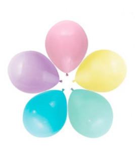 Balão liso 9 candy sortido com 50 unidade Fest Ball