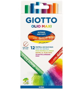Giz oil pastels oleoso 12 cores Giotto