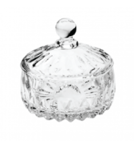 Potiche cristal transparente louise 11x11cm Wolff