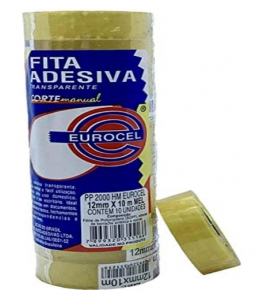 Fita adesiva 12mm x 10mt (durex) Eurocel