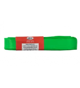 Fita cetim n°3 15mmx10mt verde folha cor 79 KIT