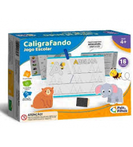 Caligrafando com caneta 16 atividades escreve apague Pais e Filhos