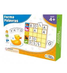 Alfabeto forma palavra 168 peças Pais e Filhos