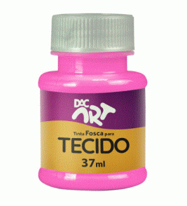 Tinta para tecido fosca rosa 37ml Dac