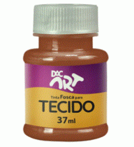 Tinta para tecido fosca marrom 37ml Dac