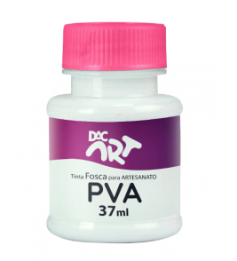 Tinta para artesanato pva fosca branco 37ml Dac