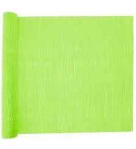 Papel crepom verde folha claro 48cmx2m Diversos