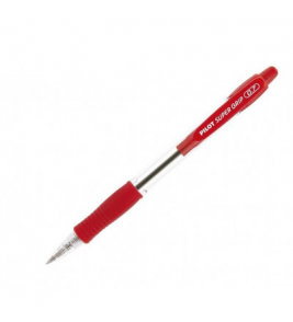 Caneta esferográfica retrátil super grip 0.7mm vermelho Pilot
