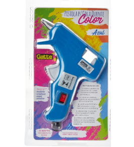 Pistola de cola quente pequena 10w com botão Gatte