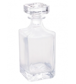 Garrafa para whisk cristal 750ml transparente Wolff
