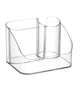 Organizador para secador cristal com 3 divisórias 18.3x18.8x13cm Arthi