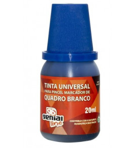 Tinta reabastecimento para marcador quadro branco azul 20ml Genial Line