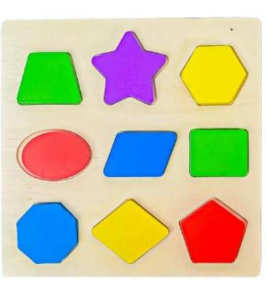 Formas geométricas 10 peças Pais e Filhos