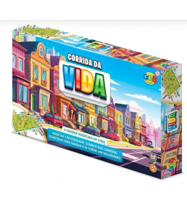 Jogo de tabuleiro corrida da vida 411 peças Gbg Plast