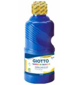 Tinta guache tempera azul 250ml Giotto