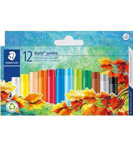 Giz oil pastel oleoso 12  cores jumbo Staedtle