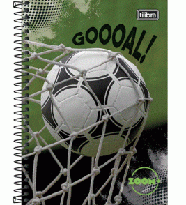 Caderno espiral capa dura 1/4 200 folhas zoom+ masculino Tilibra