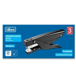 Grampeador para 20 folhas alicate g123 Tilibra