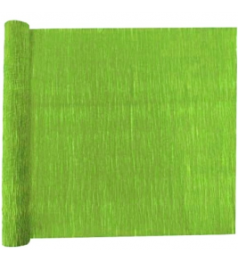 Papel crepom parafinado verde folha claro 48cmx2m Diversos