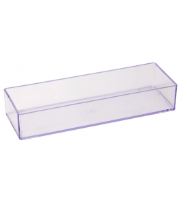 Organizador modular retangular 24.6x8.2x4.5cm cristal Maxcril/Waleu