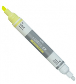 Marcador de texto lumini-ex amarelo pastel apagável Cis