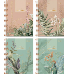 Caderno espiral capa dura 10 matérias 160 folhas natus colegial Cadersil