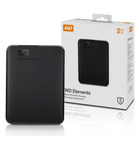HD externo 2 terabyte portátil elements USB 3.0 preto W.D.