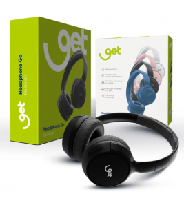 Headphone go com microfone sem fio bluetooth azul Get