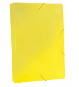 Pasta oficio 55mm com elástico amarelo 505pp-am Dac