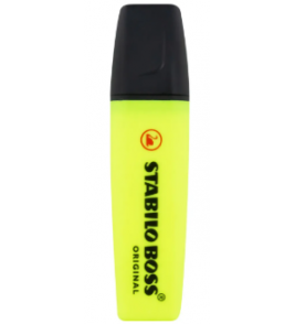 Marcador de texto boss amarelo Stabilo