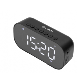 Radio relógio portátil 5w fm/sd/usb/bluetooth Hoopson