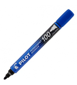 Marcador multiuso permanente azul para vidro metal plástico madeira Pilot 