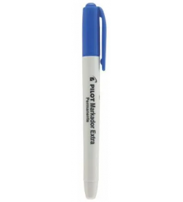 Marcador multiuso permanente azul extra 4.0mm ponta chanfrada Pilit