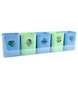 Porta objeto kit mundo da lua com 5 cores pasteis Dello