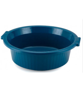 Bacia plástica canelada 36l color Injeplastec