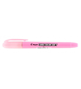 Marcador de texto lumi color soft rosa pastel Pilot