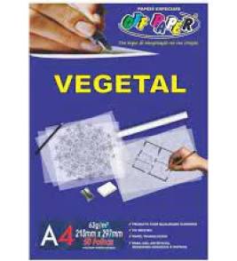 Papel a4 vegetal 63g 210x297mm Off Paper