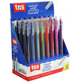 Caneta gel retrátil jellypop cores 0.38mm Tris