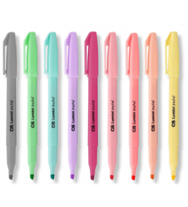 Marcador de texto lumini cores pastel Cis