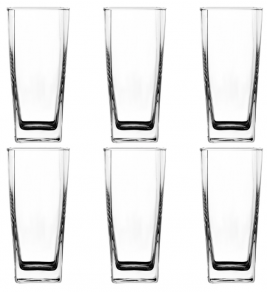 Conjunto de 06 copos de vidro Vitoria Regina 315ml Em Casa Tem