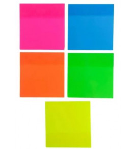 Bloco adesivo 01 bloco cores 76x76mm com 50 folhas eletros Yins Paper