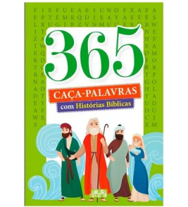 Livro 365 caça palavras histórias bíblicas Ciranda Cultural