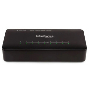 Switch 08 portas gigabit 10/100/1000 sg 800q+ Intelbras