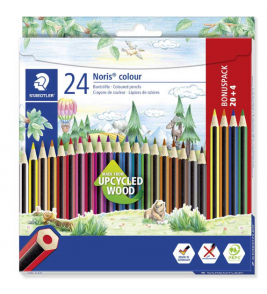 Lápis de cor 24 cores sextavado noris Staedtler