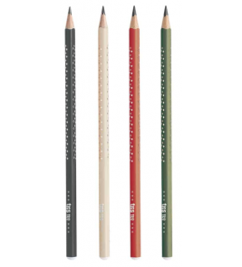 Lápis de escrever grafite trio estrelinhas cores Tris  