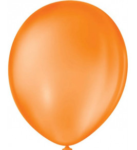 Balão liso 7 laranja com 50 unidade Fest Ball