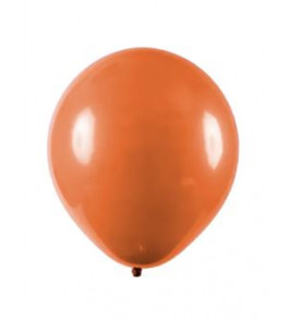 Balão liso 9 laranja com 50 unidade Fest Ball