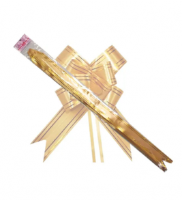 Laço fácil para presente 47cm dourado Make+