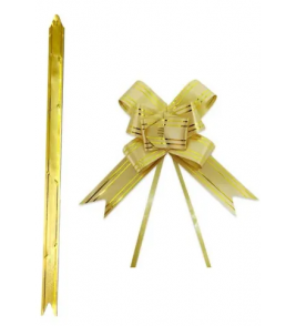 Laço fácil para presente 18cm ouro Kit