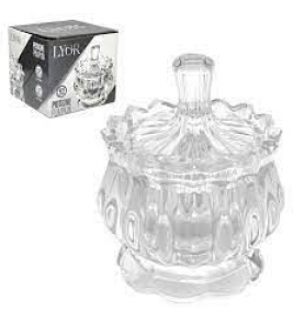 Potiche cristal transparente pumpkin 8,5x10cm Lyor